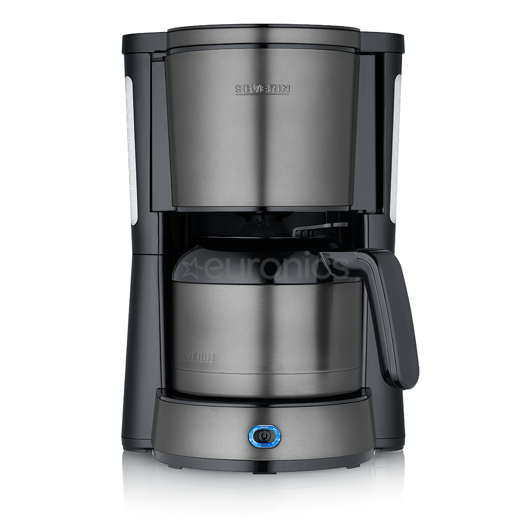 Severin, 1000 W, 10 tases, pelēka - Kafijas automāts ar filtru