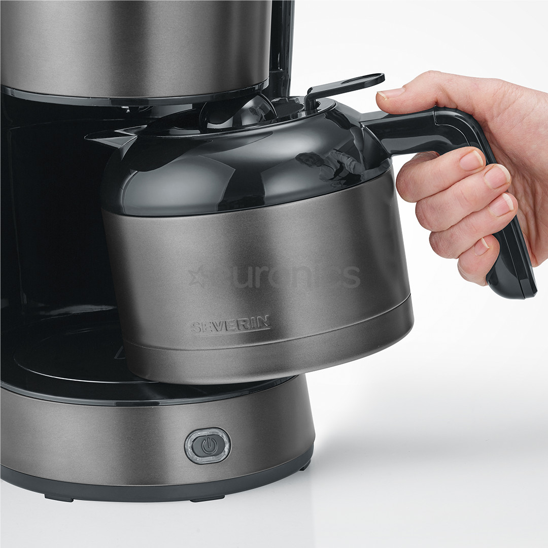 Severin, 1000 W, 10 tases, pelēka - Kafijas automāts ar filtru