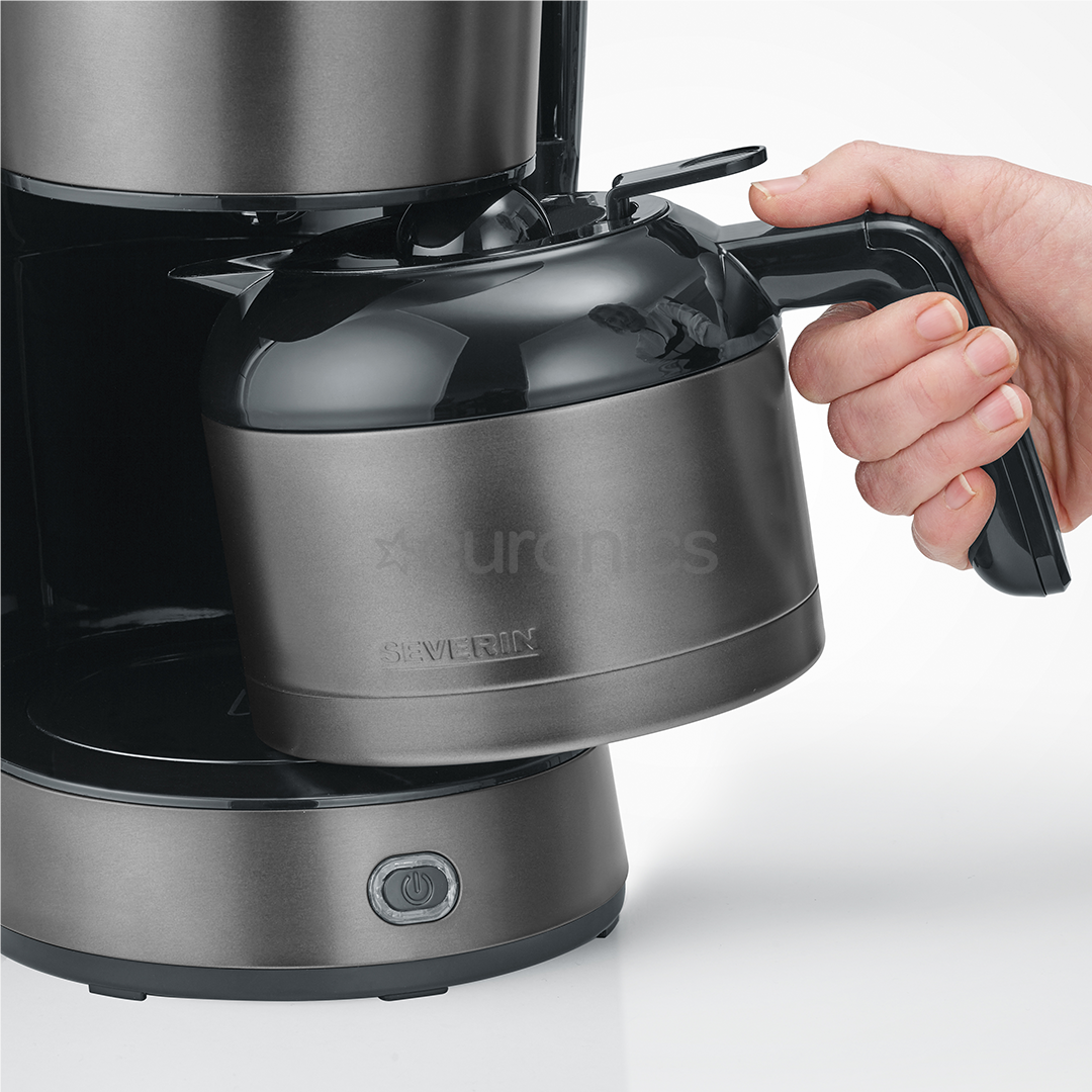Severin, 1000 W, 10 tases, pelēka - Kafijas automāts ar filtru