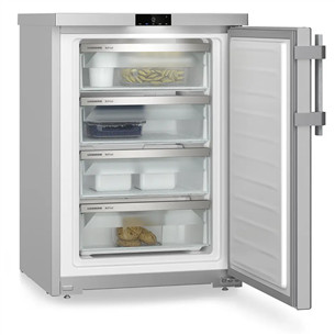 Liebherr Plus NoFrost, 92 L, augstums 85 cm, sudraba - Saldētava
