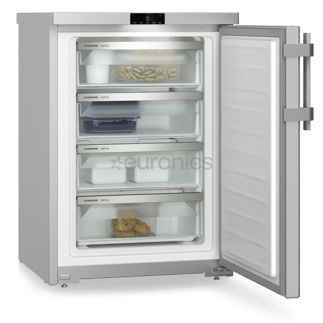 Liebherr Plus NoFrost, 92 L, augstums 85 cm, sudraba - Saldētava