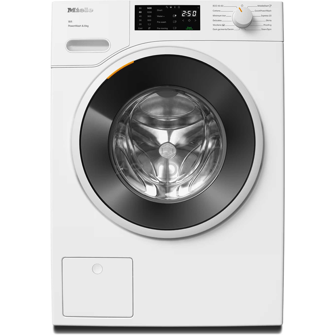 Miele W1 PowerWash, 8 kg, depth 64.3 cm, 1400 rpm - Front load washing machine