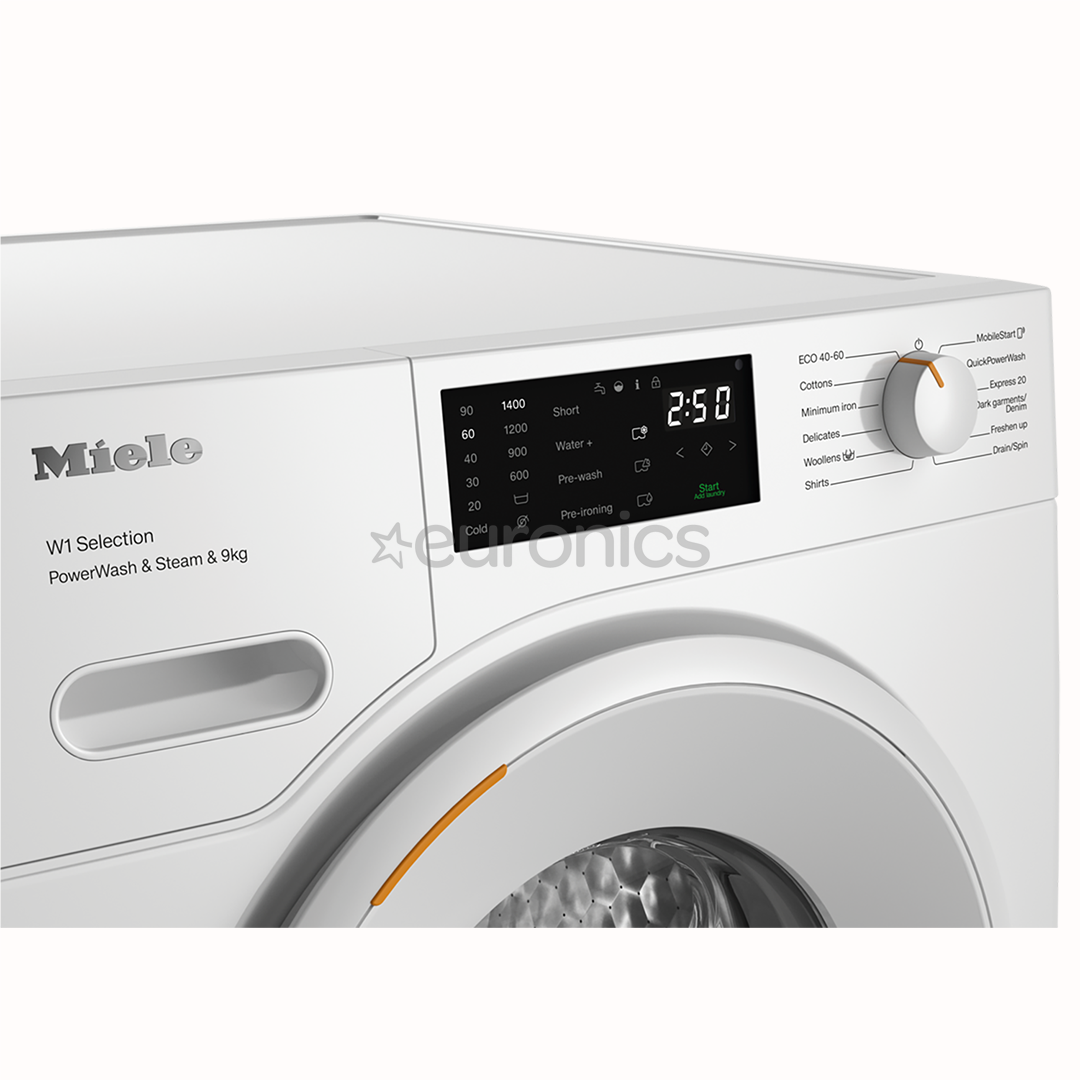 Miele W1 Selection PowerWash & Steam, 9 кг, глубина 64,3 см, 1400 об/мин - Стиральная машина с передней загрузкой