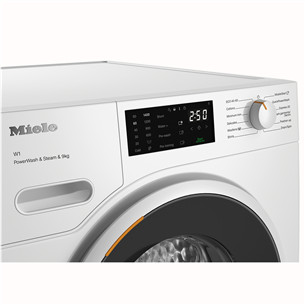 Miele W1 PowerWash & Steam, 9 kg, dziļums 64.3 cm, 1400 apgr/min. - Veļas mazgājamā mašīna ar priekšējo ielādi