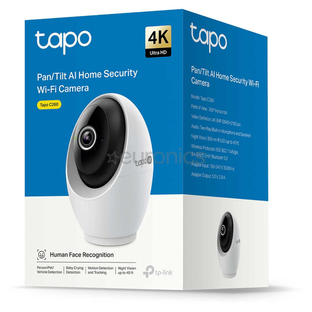 TP-Link Tapo C260, 4K, WiFi, balta - IP kamera