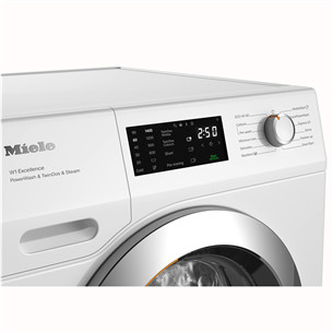 Miele W1 Excellence PowerWash & TwinDos & Steam, 9 kg, depth 60 cm, 1400 rpm - Front load washing machine