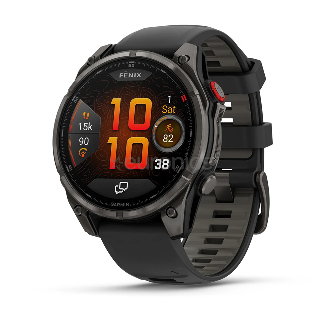Garmin Fenix 8 Pro, 47 mm, titanium, carbon gray / black - Sports watch