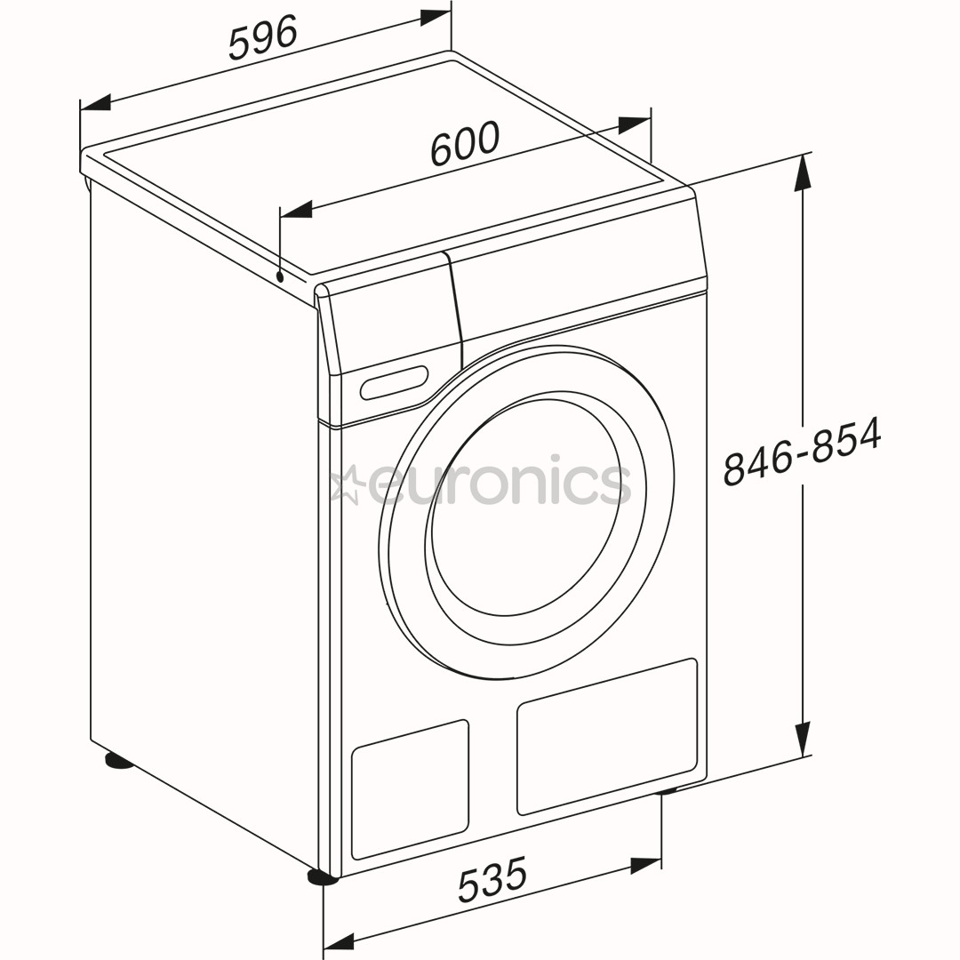 Miele W1 Excellence 125 Gala Edition, 9 kg, depth 60 cm, 1600 rpm - Front load washing machine