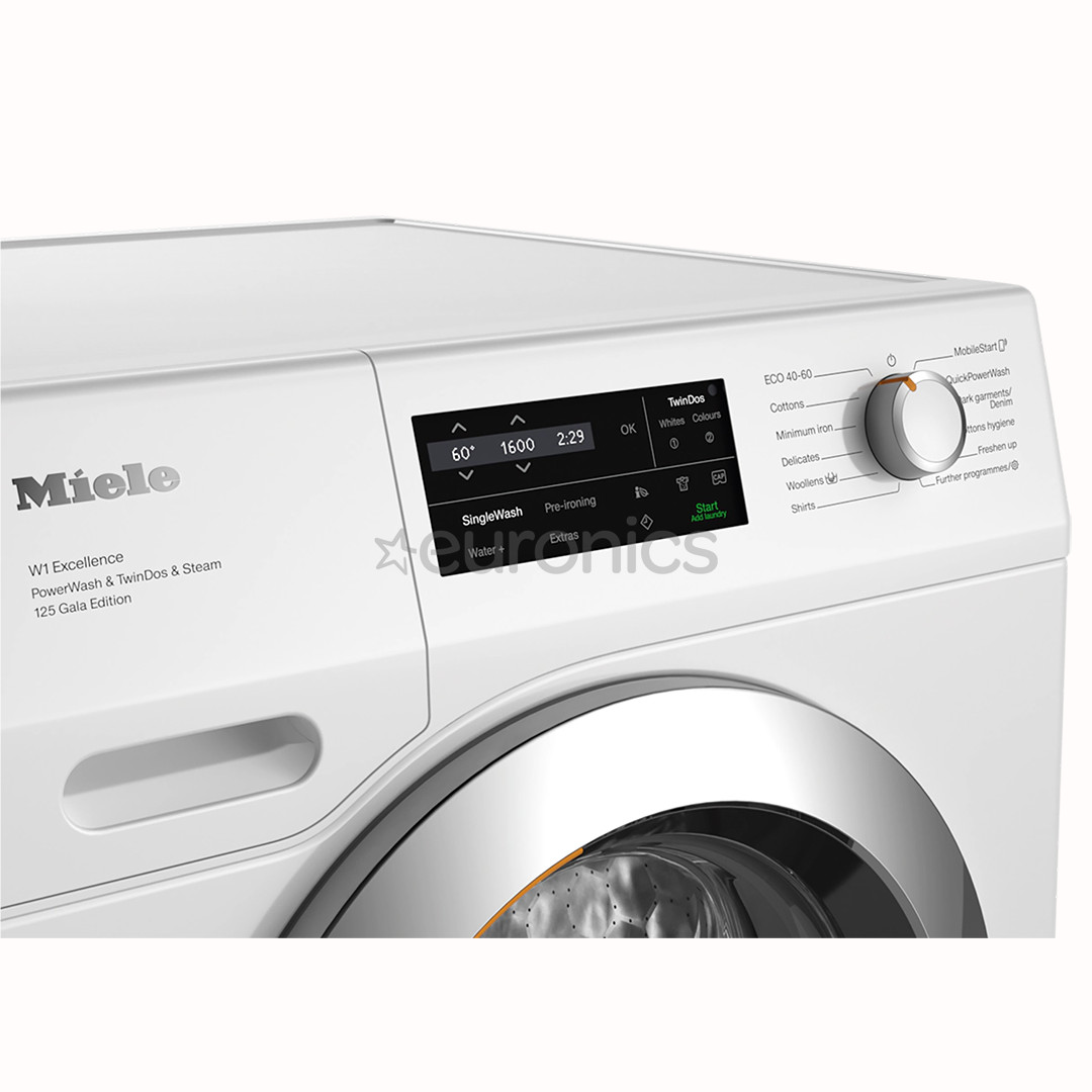 Miele W1 Excellence 125 Gala Edition, 9 kg, depth 60 cm, 1600 rpm - Front load washing machine