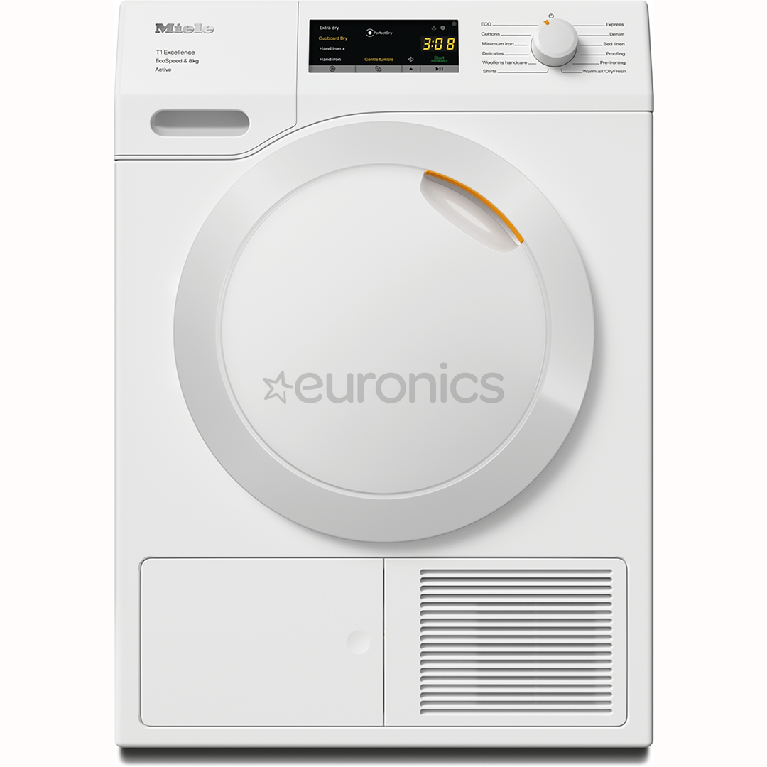 Miele T1 Excellence EcoSpeed Active, 8 kg, dziļums 60 cm - Veļas žāvētājs