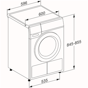Miele T1 Excellence EcoSpeed Active, 8 kg, dziļums 60 cm - Veļas žāvētājs