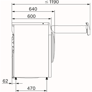 Miele T1 Excellence EcoSpeed Active, 8 kg, dziļums 60 cm - Veļas žāvētājs