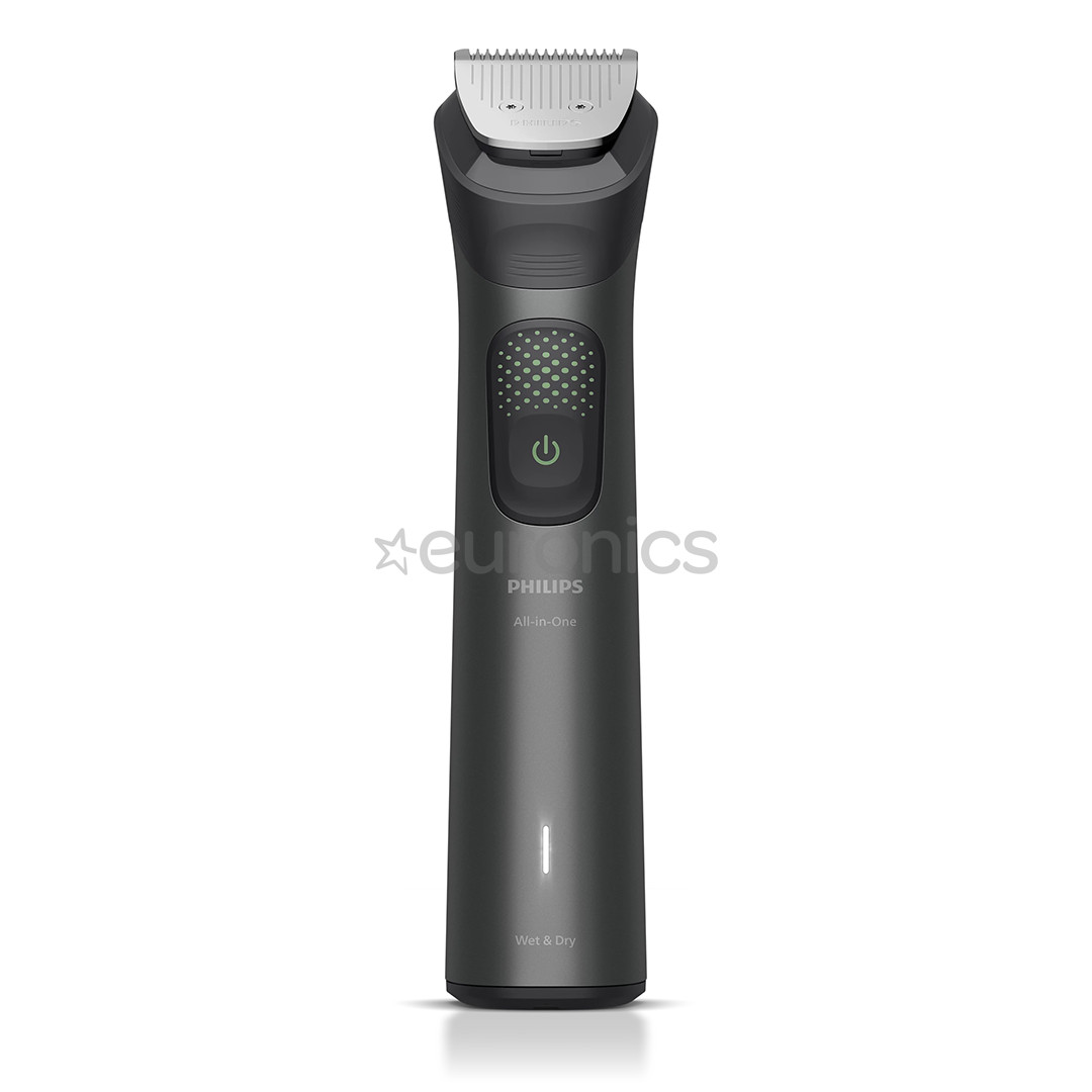 Philips All-in-One Trimmer 9000 Series, Wet & Dry, 15 в 1, серый - Мультитриммер  + OneBlade
