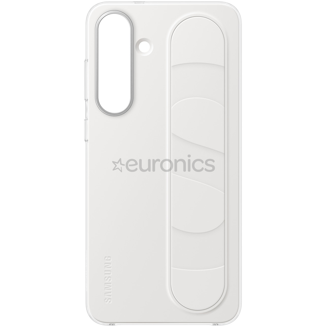 Samsung Standing Grip Case, Galaxy S25 FE, balta - Apvalks viedtālrunim