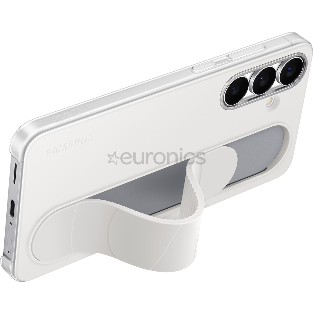Samsung Standing Grip Case, Galaxy S25 FE, balta - Apvalks viedtālrunim