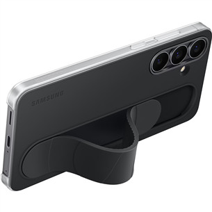 Samsung Standing Grip Case, Galaxy S25 FE, melna - Apvalks viedtālrunim