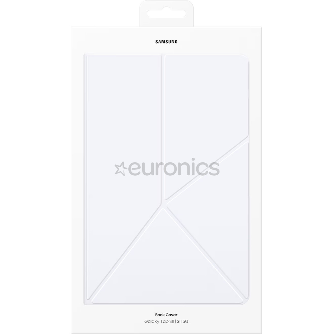 Samsung Book Cover, Galaxy Tab S11, balta - Apvalks planšetdatoram