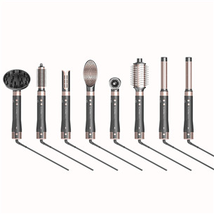 GA.MA Vibrance Uniq, 1500 Вт, темно-серый/розовый - Стайлер для волос