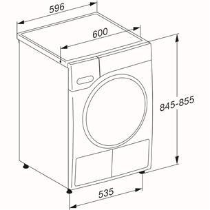 Miele T1 EcoSpeed, 9 kg, dziļums 64.3 cm - Veļas žāvētājs