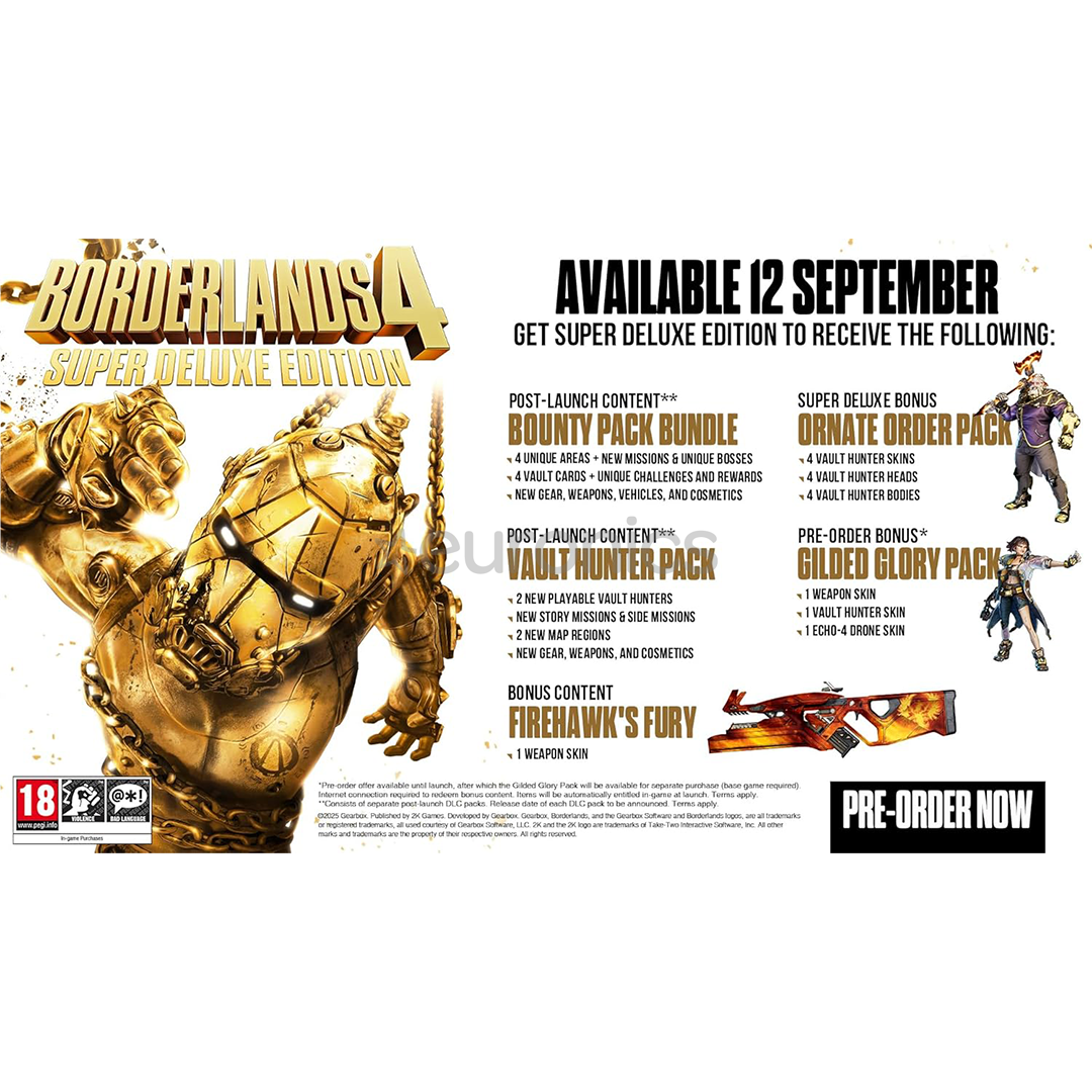 Borderlands 4 Super Deluxe Edition, PlayStation 5 - Game