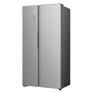 Hisense, NoFrost, 527 л, высота 179 см, серый - SBS-холодильник