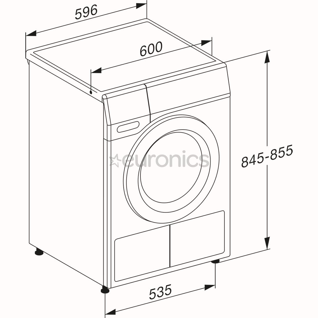 Miele T1 Excellence EcoSpeed, 9 kg, dziļums 60 cm - Veļas žāvētājs