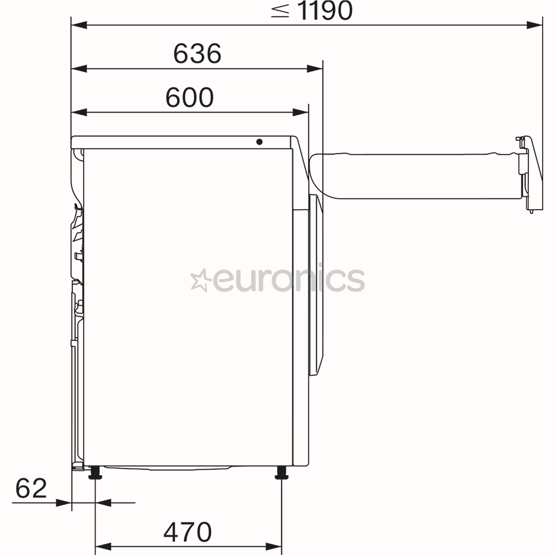 Miele T1 Excellence EcoSpeed, 9 kg, dziļums 60 cm - Veļas žāvētājs