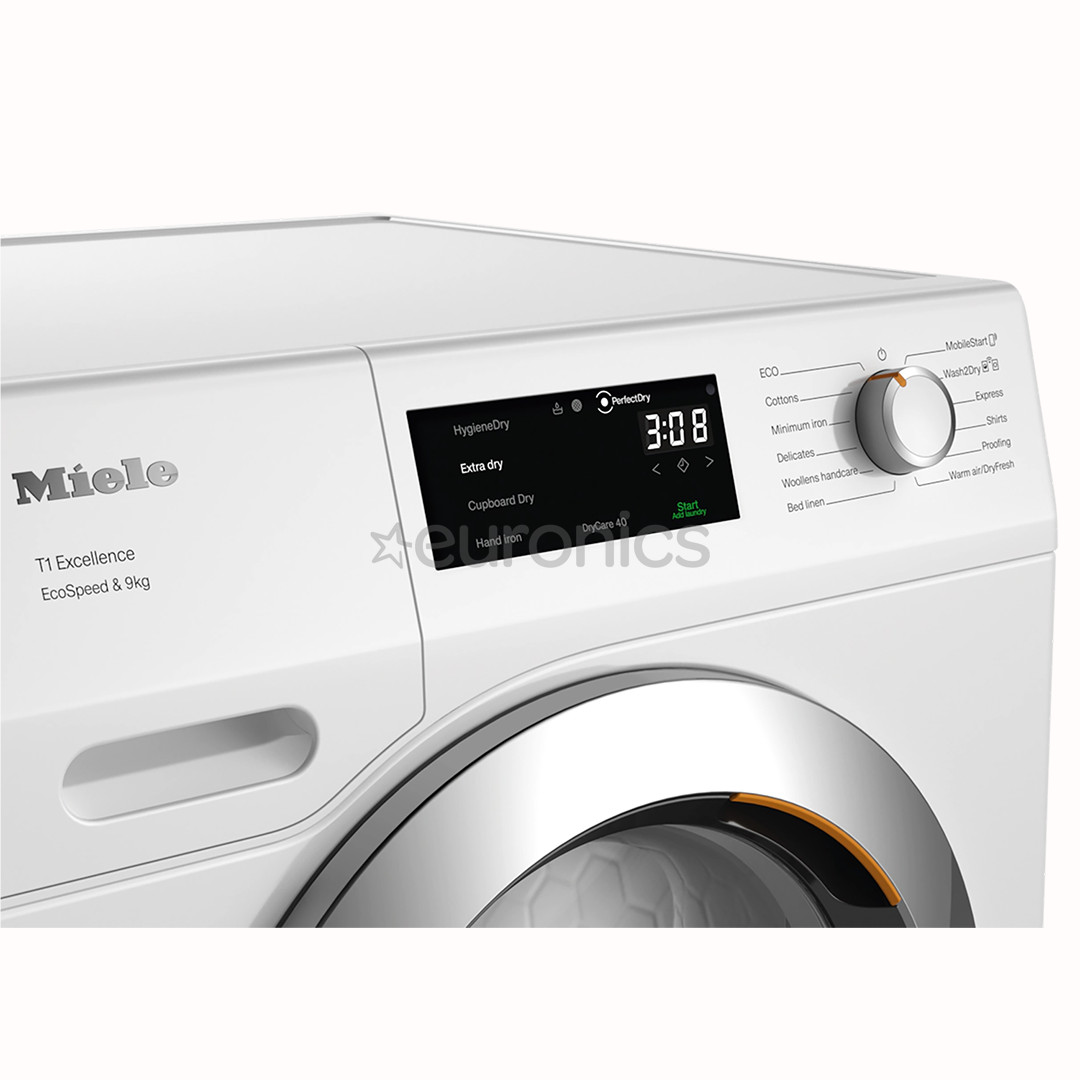 Miele T1 Excellence EcoSpeed, 9 kg, depth 60 cm - Clothes dryer
