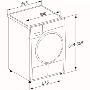 Miele T1 EcoSpeed & Steam 125 Gala Edition, 9 kg, depth 65.5 cm - Clothes dryer