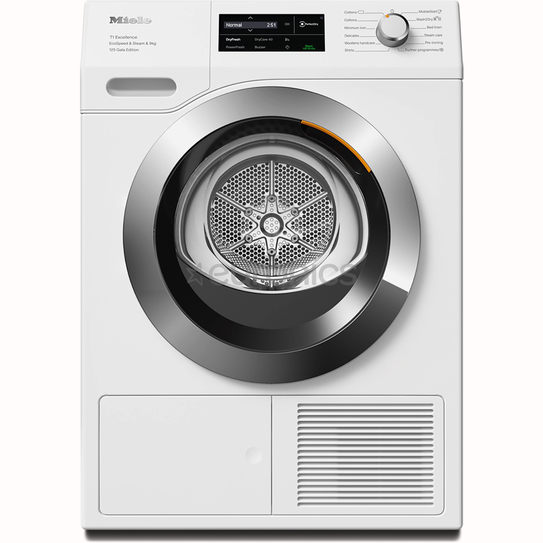 Miele T1 Excellence EcoSpeed & Steam 125 Gala Edition, 9 kg, dziļums 60 cm - Veļas žāvētājs