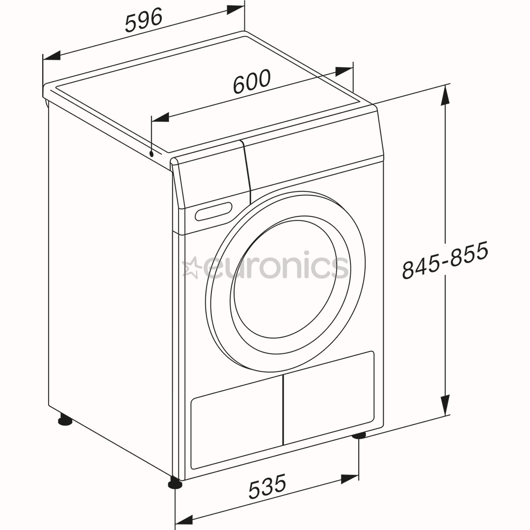 Miele T1 Excellence EcoSpeed & Steam 125 Gala Edition, 9 кг, глубина 60 см - Сушильная машина