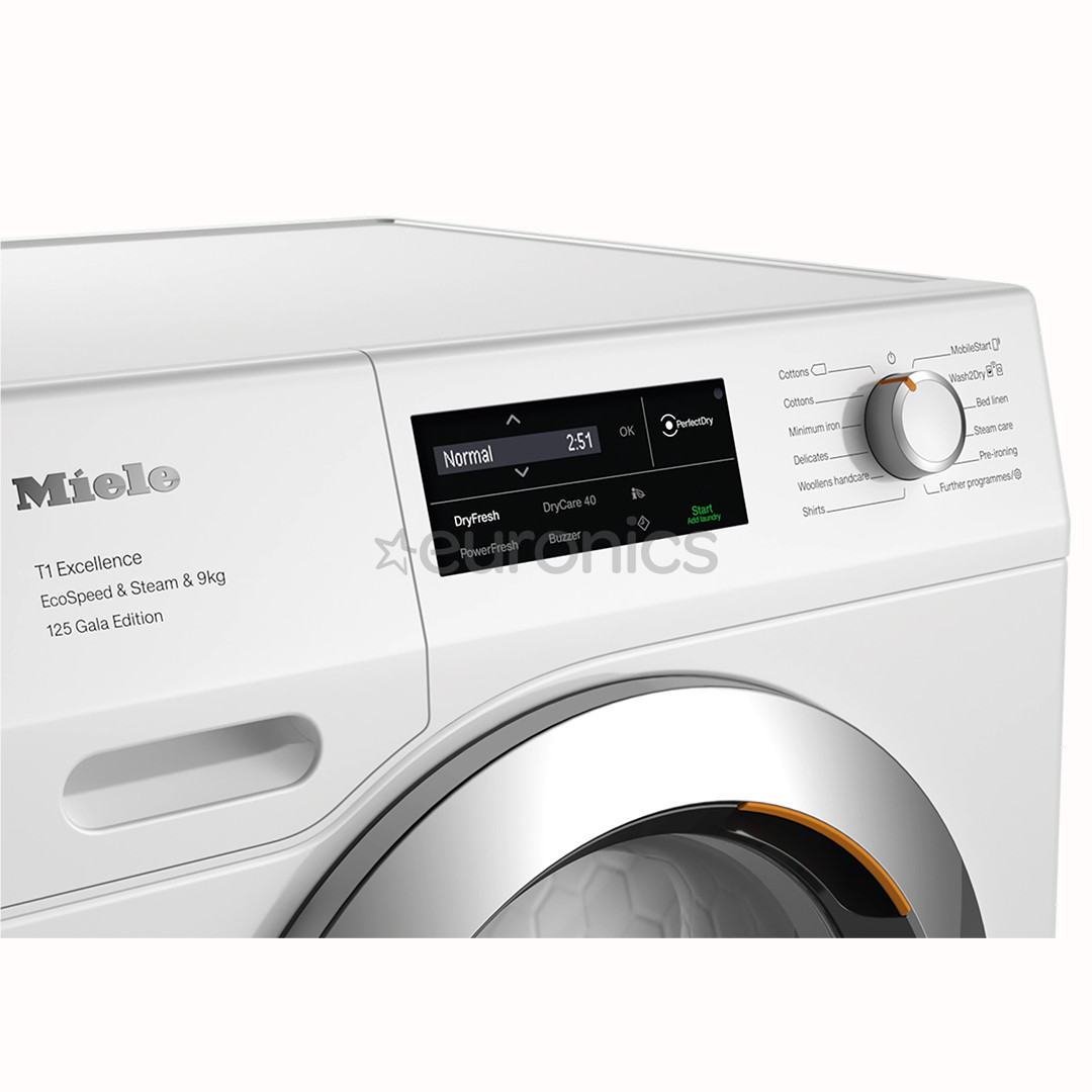 Miele T1 Excellence EcoSpeed & Steam 125 Gala Edition, 9 кг, глубина 60 см - Сушильная машина