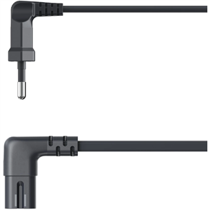 Hama Power Cord, 2-pin 90°, 3 m, melna - Vads