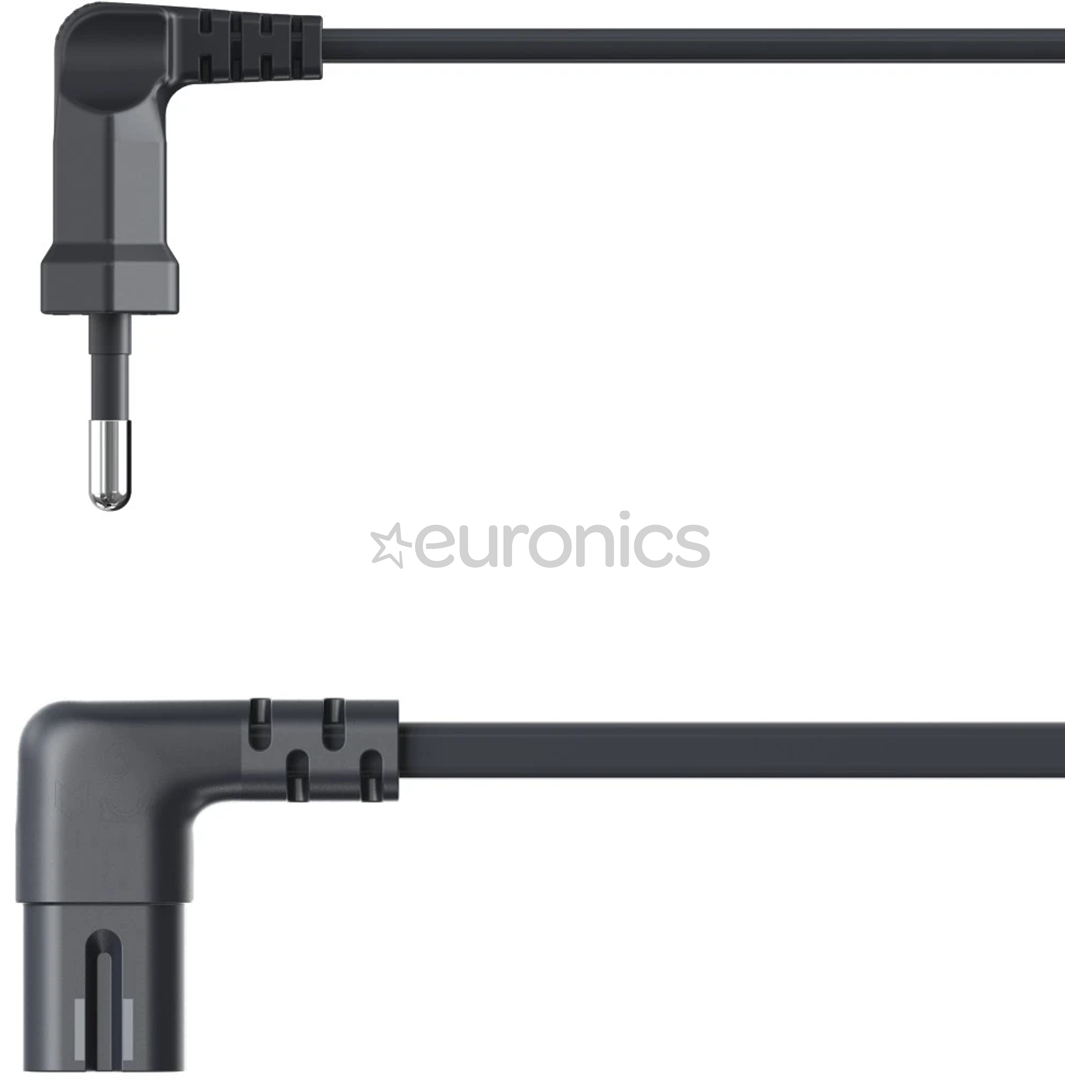 Hama Power Cord, 2-pin 90°, 3 m, melna - Vads