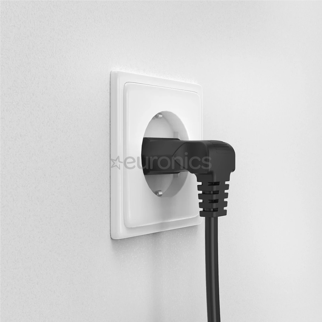 Hama Power Cord, 2-pin 90°, 3 m, melna - Vads