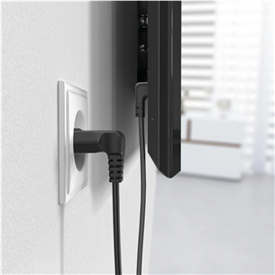 Hama Power Cord, 2-pin 90°, 3 m, melna - Vads