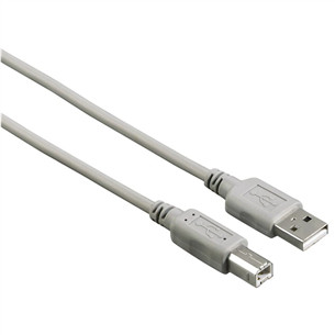 Hama USB 2.0 Cable, USB-A - USB-B, 1.5 m, pelēka - Vads 00200900