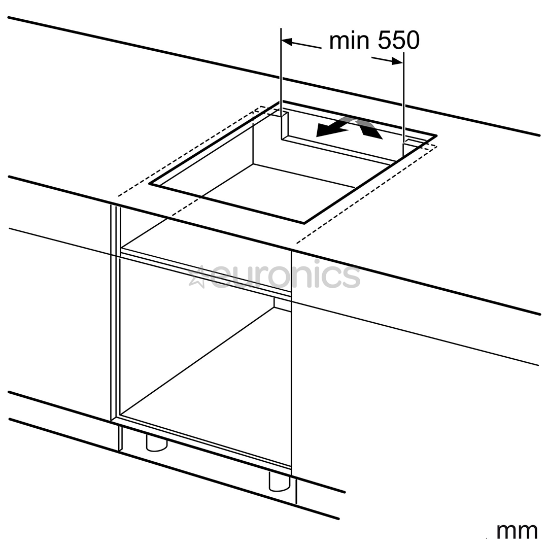Bosch Series 6, ширина 60 см, без рамы, черный - Интегрируемая индукционная варочная панель