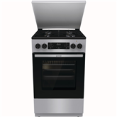 Gorenje, 70 L, width 50 cm, grey - Gas cooker with electric oven
