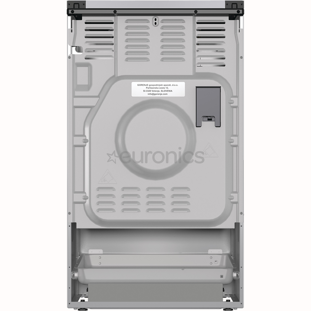 Gorenje, 70 L, width 50 cm, grey - Gas cooker with electric oven