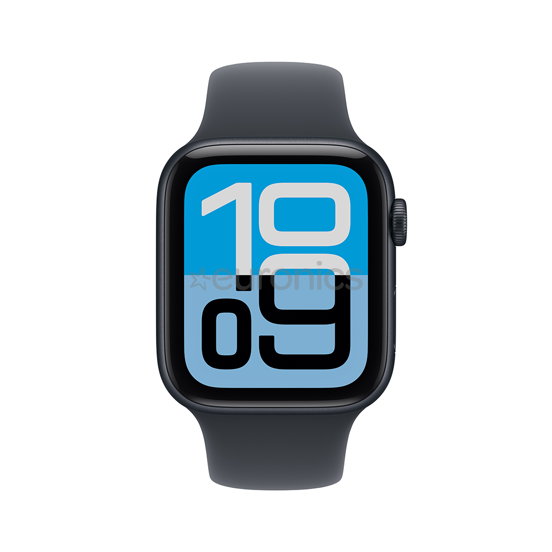 Apple Watch SE 3, 44 мм, GPS + Cellular, sport band, M/L, черный алюминий / черный - Смарт-часы