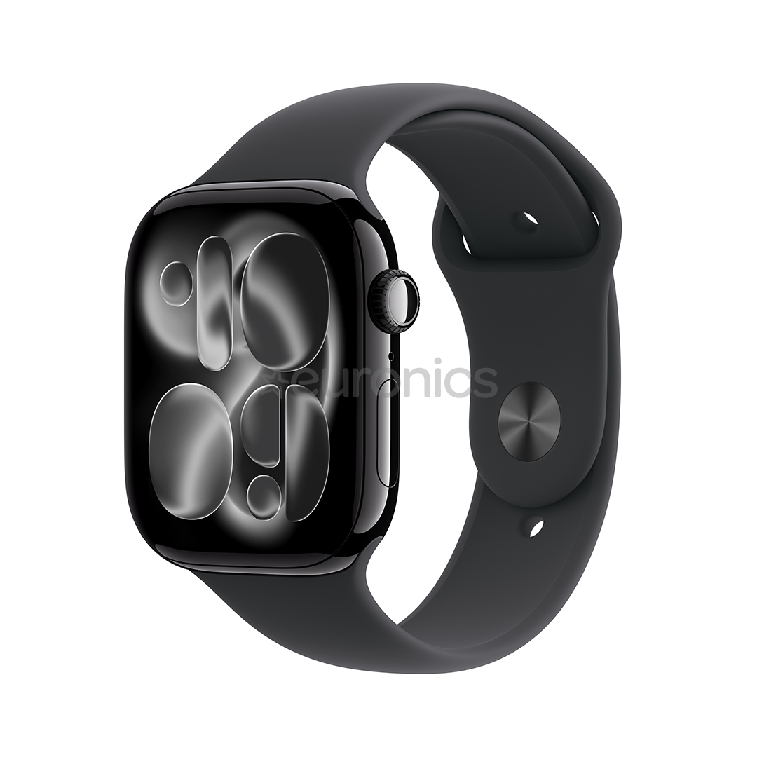 Apple Watch 11, 42 mm, GPS, S/M, melna - Viedpulkstenis