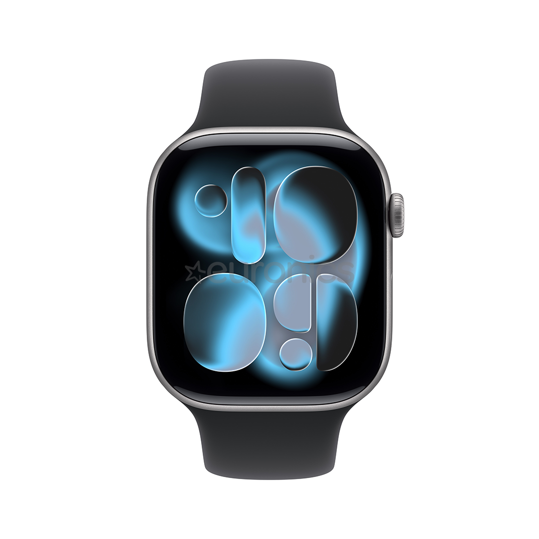 Apple Watch 11, 42 mm, GPS, S/M, tumši pelēka - Viedpulkstenis