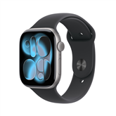Apple Watch 11, 42 mm, GPS, S/M, tumši pelēka - Viedpulkstenis