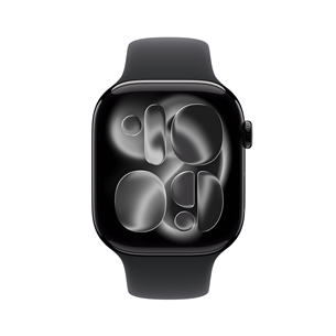 Apple Watch 11, 42 mm, GPS, M/L, melna - Viedpulkstenis