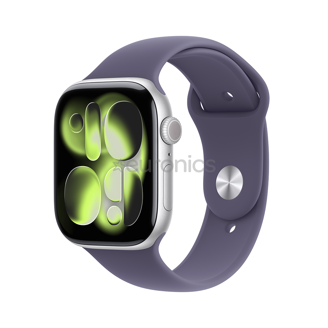 Apple Watch 11, 46 mm, GPS, M/L, sudraba - Viedpulkstenis