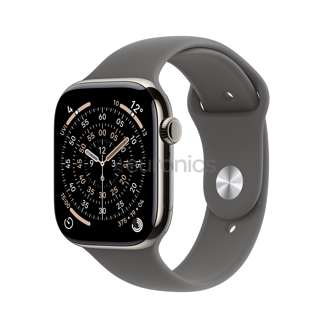 Apple Watch 11, 42 mm, GPS + Cellular, S/M, titāna - Viedpulkstenis