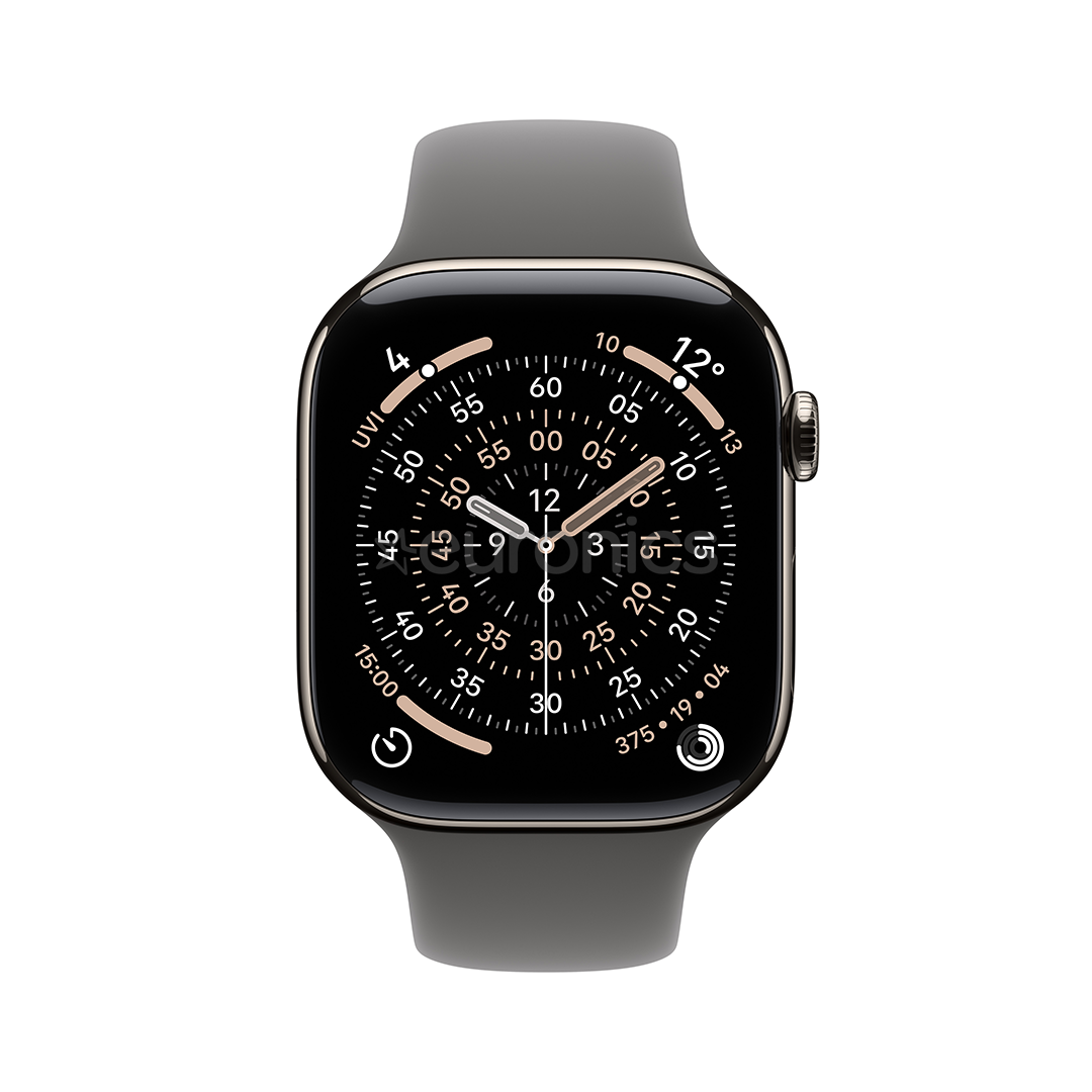Apple Watch 11, 42 mm, GPS + Cellular, S/M, titāna - Viedpulkstenis
