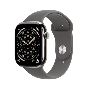 Apple Watch 11, 42 mm, GPS + Cellular, M/L, titāna - Viedpulkstenis MF8N4ET/A