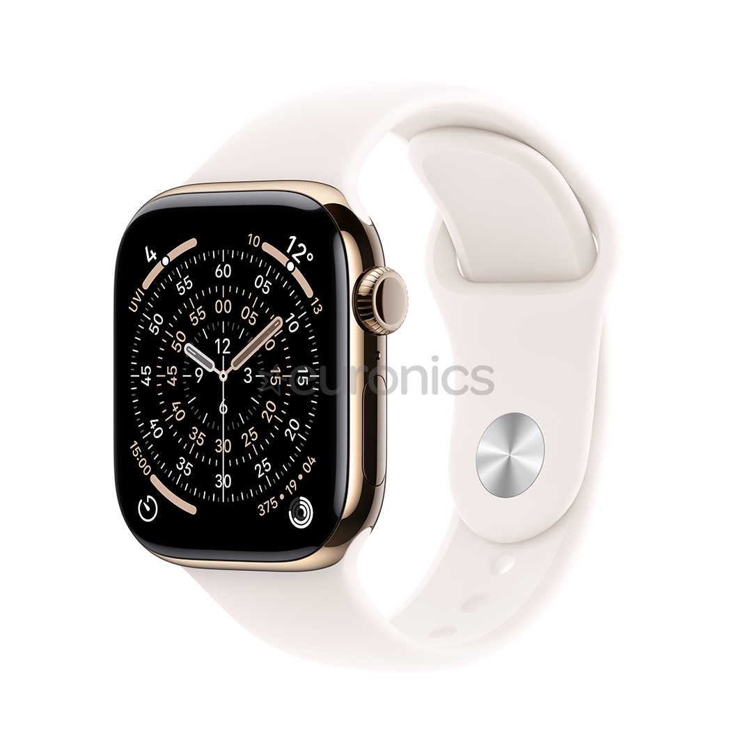 Apple Watch 11, 42 mm, GPS + Cellular, M/L, titāna, zelta - Viedpulkstenis